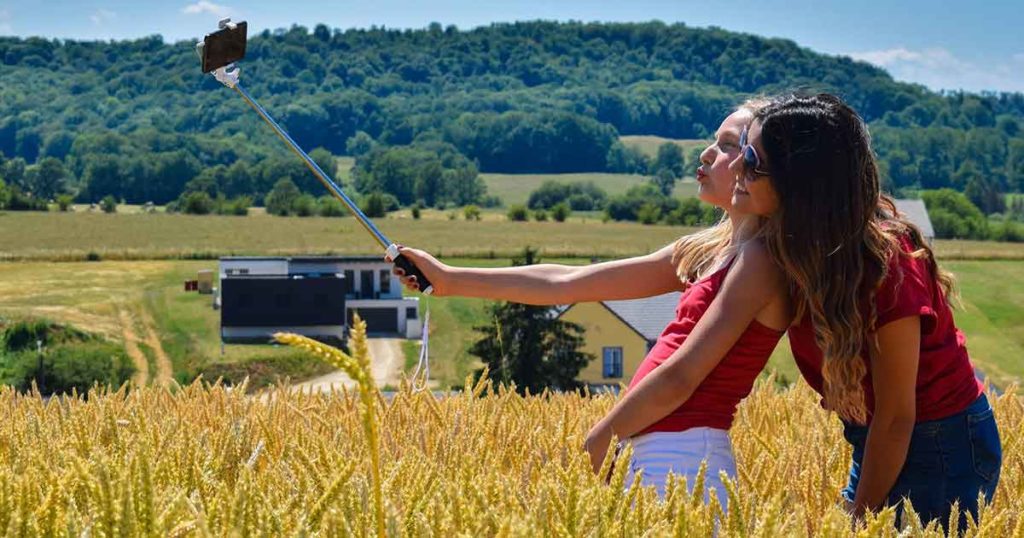 Ausfahrbarer Selfiestick