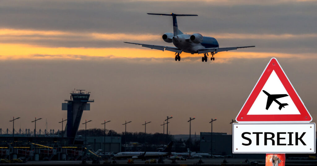 Huelga en los aeropuertos